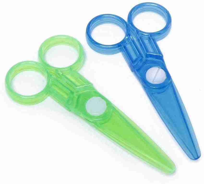 KRAFTMASTERS Child-Safe Scissor Set/Plastic Scissors/Handmade  Scissors for Children 2 PCS Scissors - FOR CUTTING