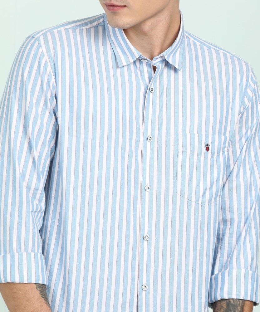 LOUIS PHILIPPE Men Striped Casual White Shirt - Buy LOUIS PHILIPPE Men  Striped Casual White Shirt Online at Best Prices in India