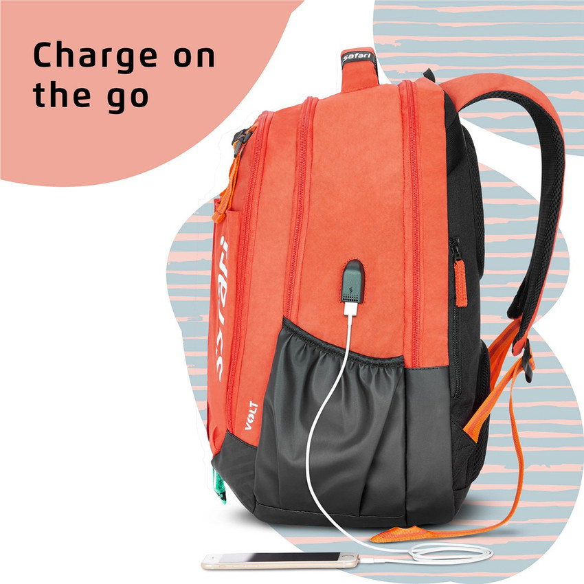 SAFARI OVERALLS 19 ORANGE BACKPACK 37 L Laptop Backpack Orange