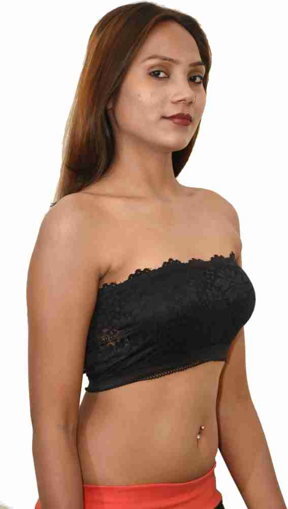 Barshini by Netted Back 3 Strap Tube Bandeau Bra Sexy Strapless