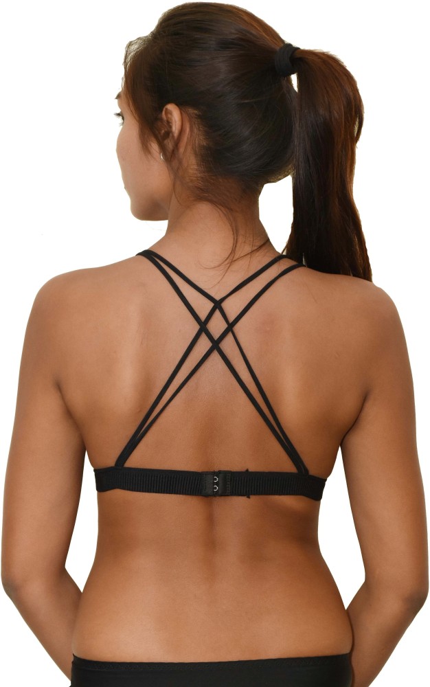 COZYEASE Women's Backless Bra Light Support Criss Cross Strappy