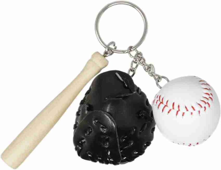 Wooden hot sale ball keychain