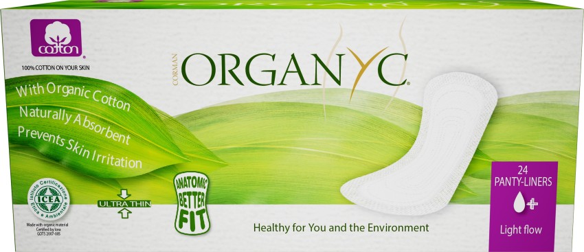 Organyc 100% Certified Organic Cotton - Flat Pantyliner, Buy Women Hygiene  products online in India