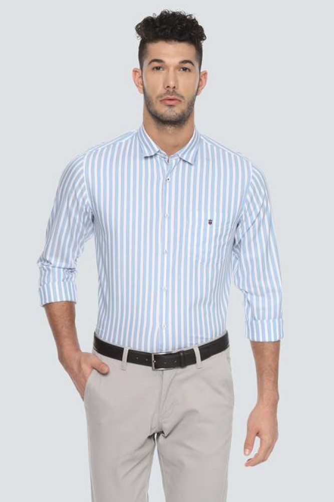 LOUIS PHILIPPE Men Striped Casual White Shirt - Buy LOUIS PHILIPPE Men  Striped Casual White Shirt Online at Best Prices in India