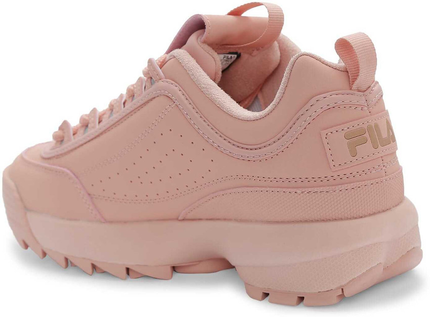 pink fila with roses