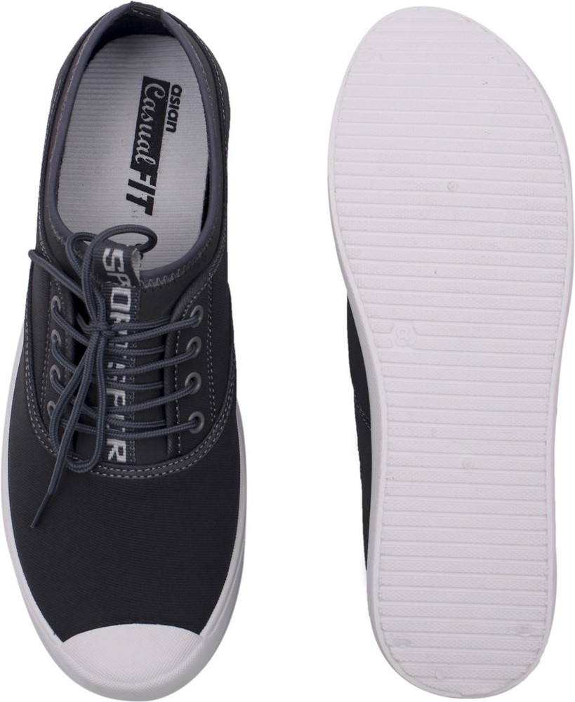 Asian grey canvas shoes deals