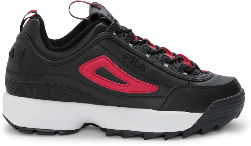 Fila disruptor black and hot sale red