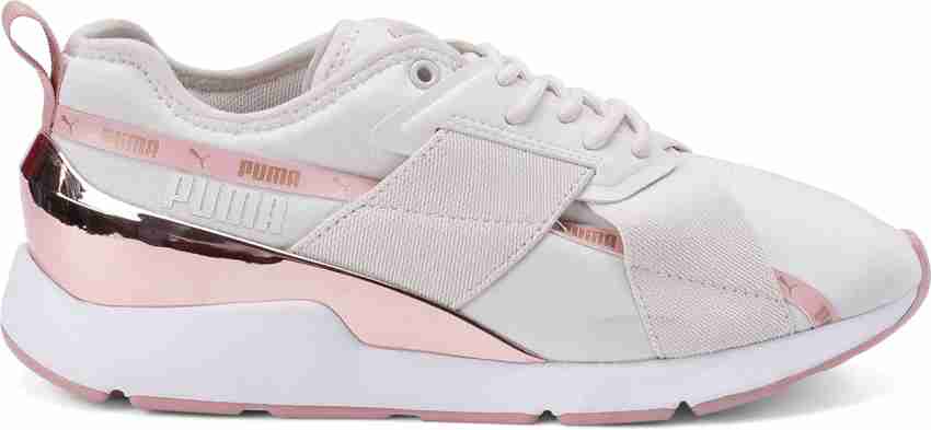 Puma muse white rose gold top