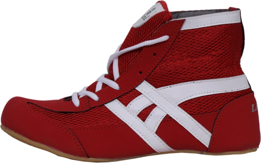 Buy ASE Men's Red PU Lace-Up Kabaddi Wrestling Shoes Online at