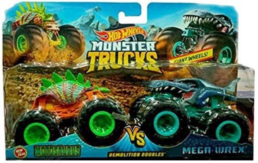 Hot Wheels Monster Trucks Demolition Doubles MOTOSAURUS vs. MEGA