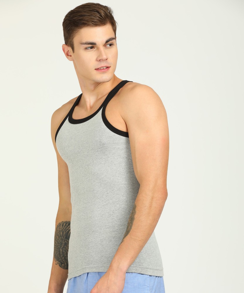 RUPA Jon Men's Sleeveless 100% Cotton Vest/Baniyan - Pack of 2