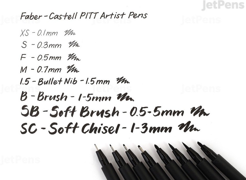 Faber-Castell Art Supplies Pitt Artist Pens - Soft Brush (SB) Nib