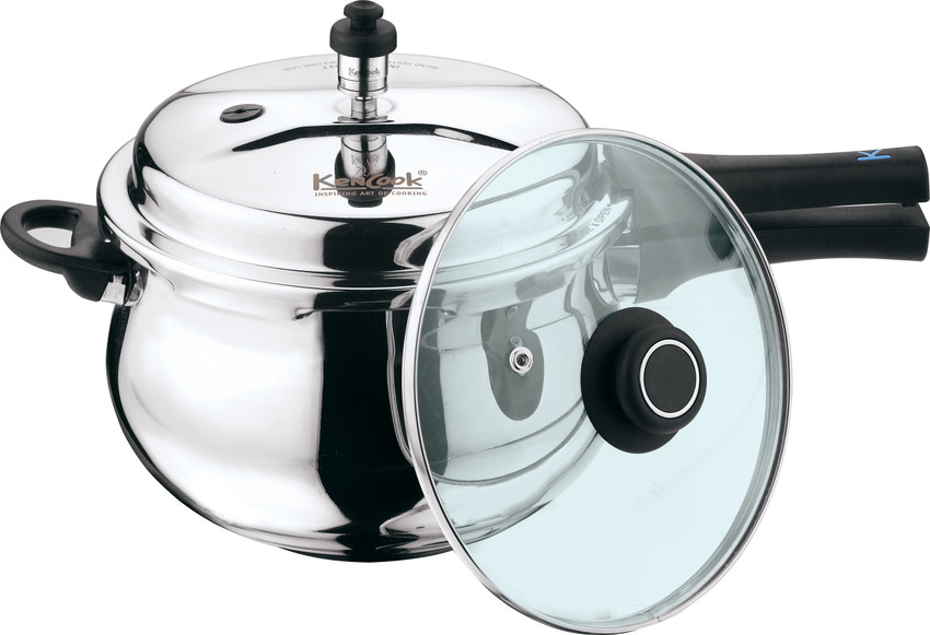 KENCOOK 5.5 L Outer Lid Induction Bottom Pressure Cooker Price in India Buy KENCOOK 5.5 L Outer Lid Induction Bottom Pressure Cooker online at Flipkart