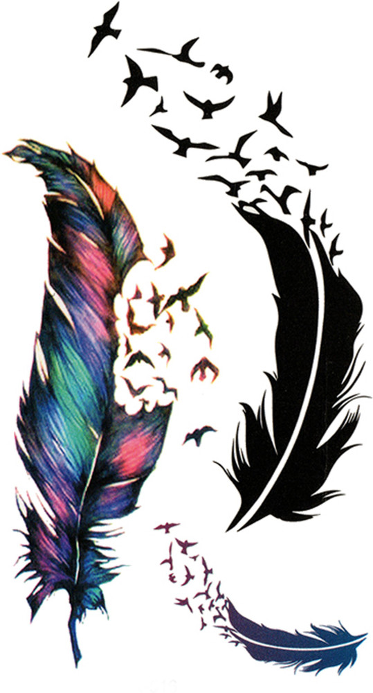 The Canvas Arts Wrist Arm Hand Birds With Leaf Body Temporary Tattoo   Price in India Buy The Canvas Arts Wrist Arm Hand Birds With Leaf Body  Temporary Tattoo Online In India