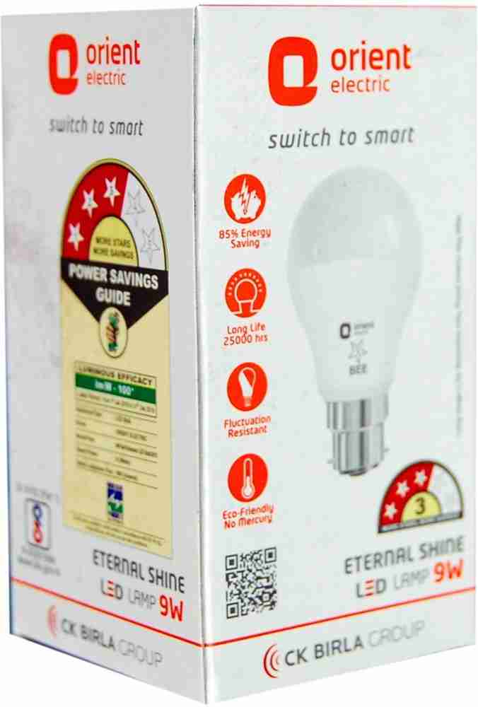 Orient led bulb 9 watt price on sale
