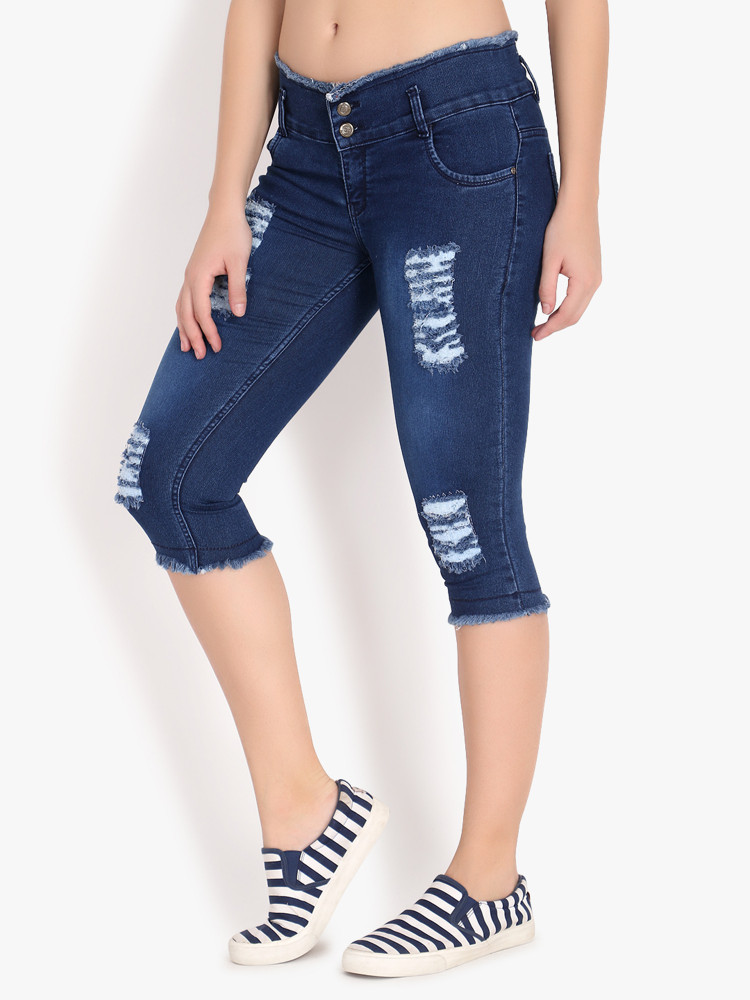 Perfect Outlet Women Denim Capri Buy Perfect Outlet Women Denim