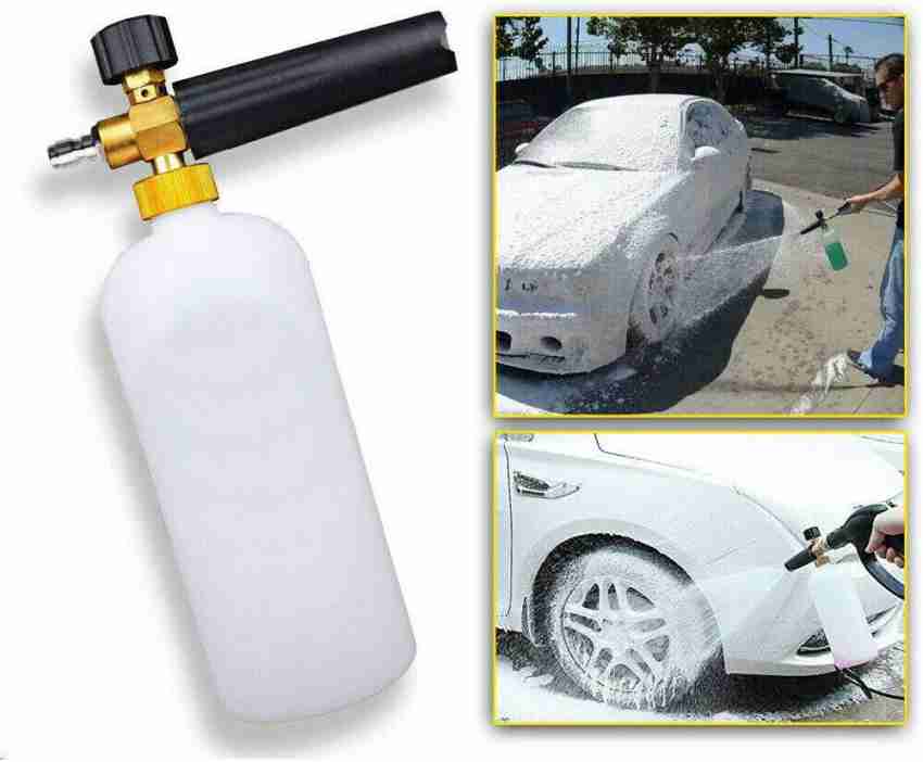 Corslet Foam Spray Gun, Foam Spray Car Washing Water Spray Gun Car Washing  Spray Foam Spray Gun Foam Spray Car Wash Pressure Washer Jet Wash 1/4  Quick Release Adjustable Snow Foam Lance