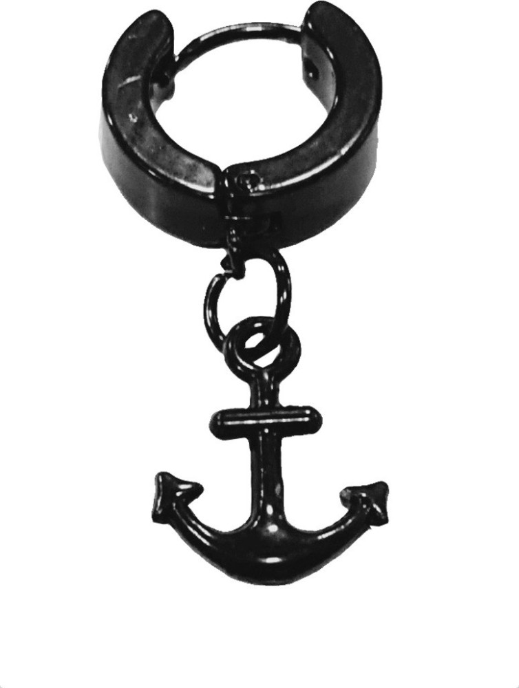 Mens hot sale anchor earrings