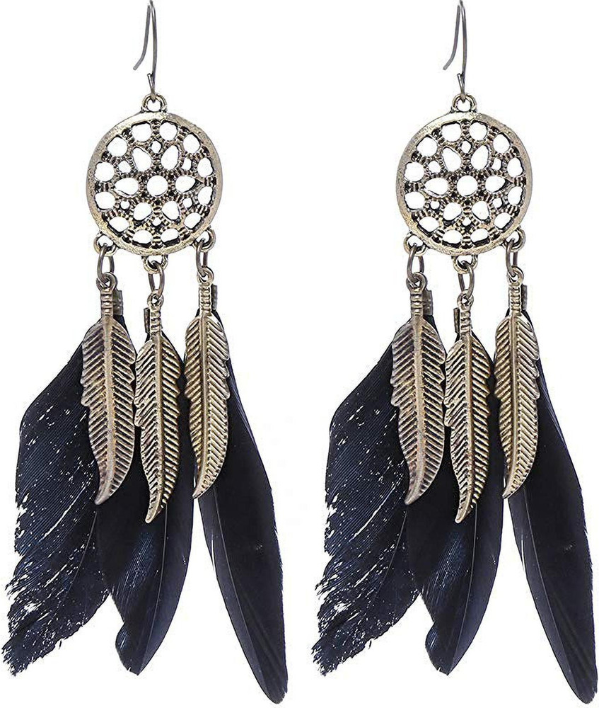 Flipkart Buy Futurekart Women s Feather Earrings Bohemian
