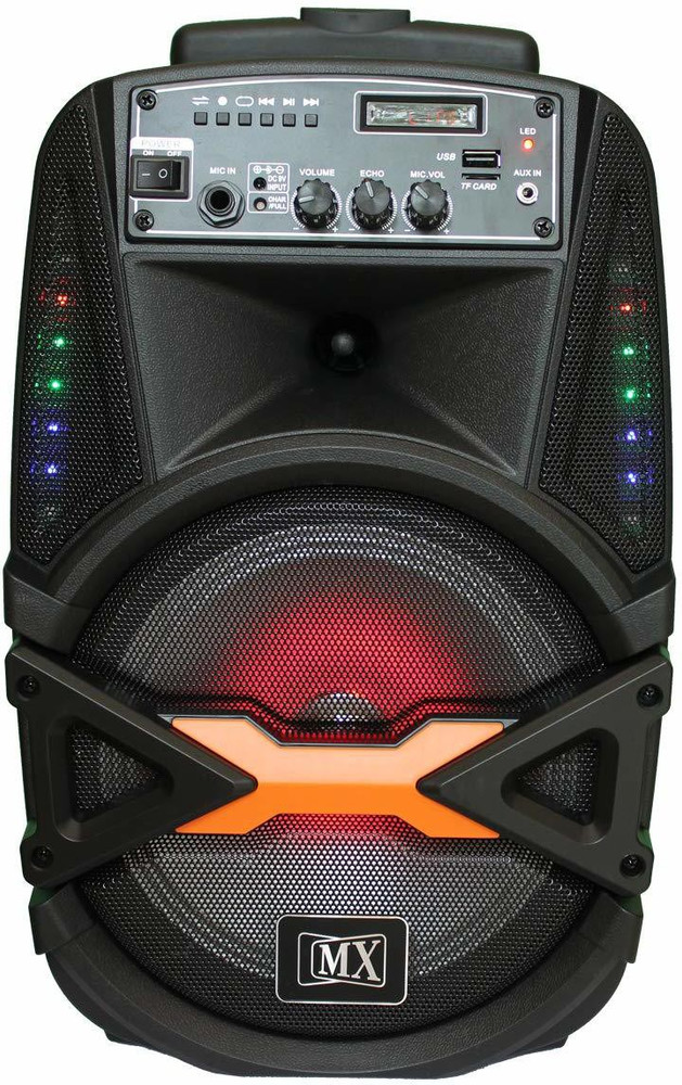 MX 8 inches Multimedia Speaker with Bluetooth SD Card FM Radio USB