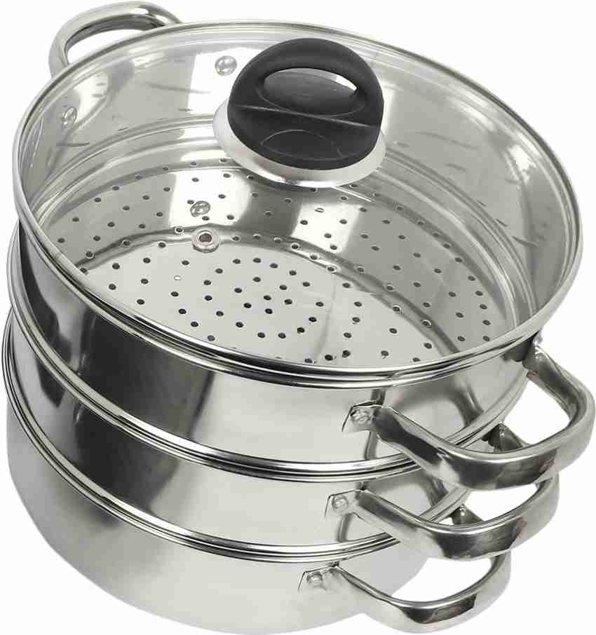 Kitchen Chef 3 Tier Momo Stainless Steel Steamer Price in India
