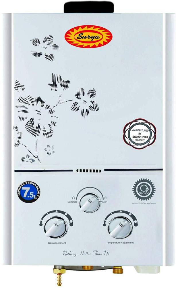 SURYA 7 L Gas Water Geyser (JSD-12-20-04-7.5L, White) Price in India - Buy  SURYA 7 L Gas Water Geyser (JSD-12-20-04-7.5L, White) online at Flipkart.com
