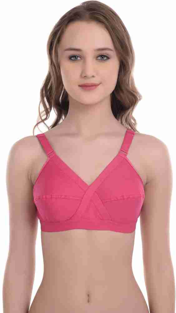 Softskin Women's Cotton Non Padded Non Wired Front Closure Bra (Pack of  6)(Assorted)