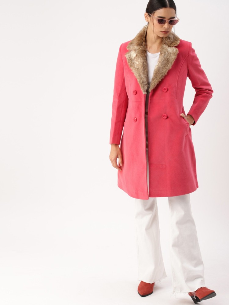 Dressberry Polyester Solid Coat - Buy Dressberry Polyester Solid Coat  Online at Best Prices in India