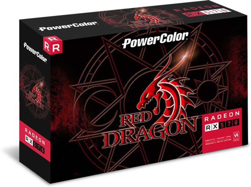 PowerColor AMD ATI Red Dragon Radeon RX 570 8GB AXRX 570 8GBD5 3DHD OC 8 GB GDDR5 Graphics Card PowerColor Flipkart