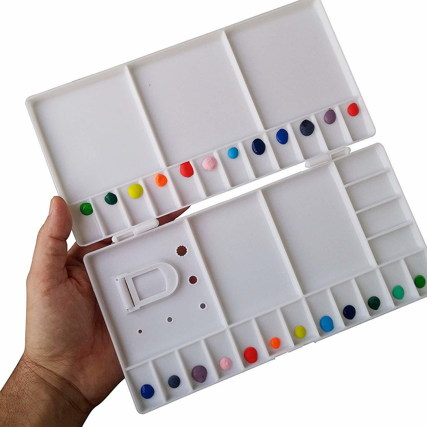 Futurekart Plastic 34 Paint Wells Palettes with Lid Price in India