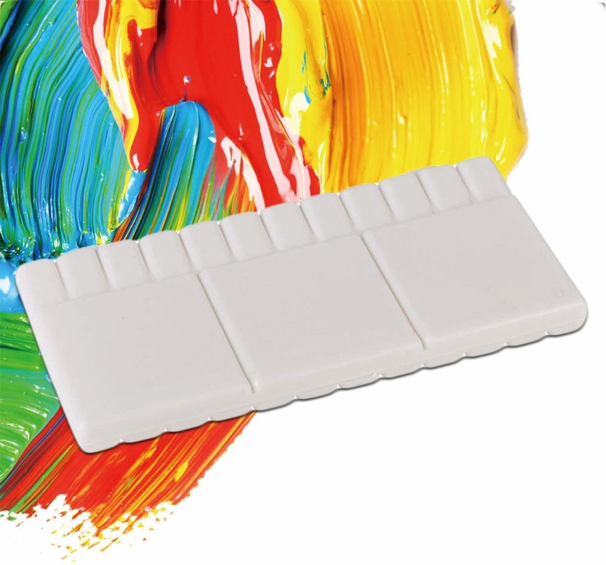 24 Compartments Plastic Paint Palette Paint Tray With Soft Lid For  Watercolors And Oil Paint (q)