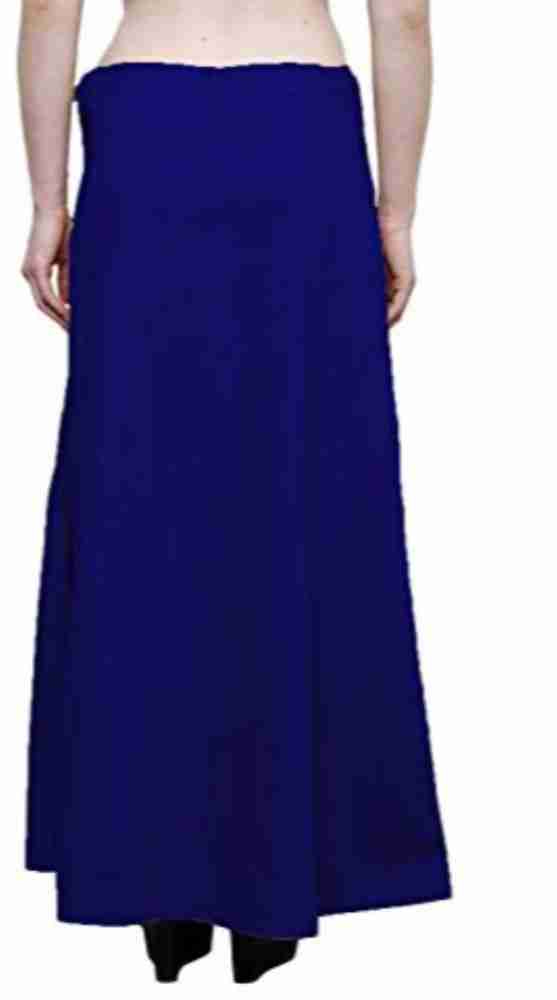 Buy Vimal 100% Pure Cotton Saree Petticoat (Free Size, Drawstrings) (Light  Blue) at