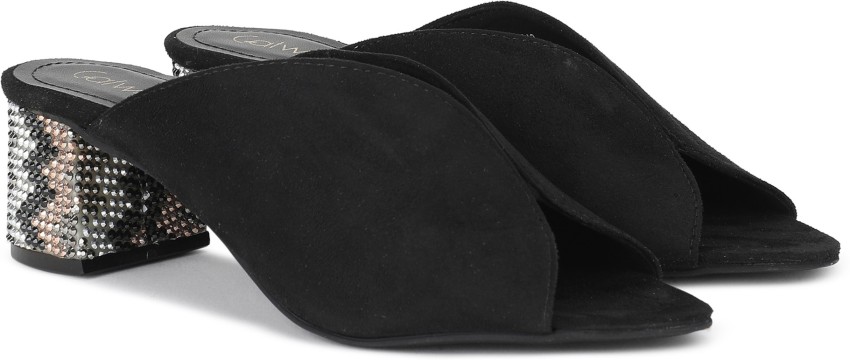 Catwalk hot sale black mules