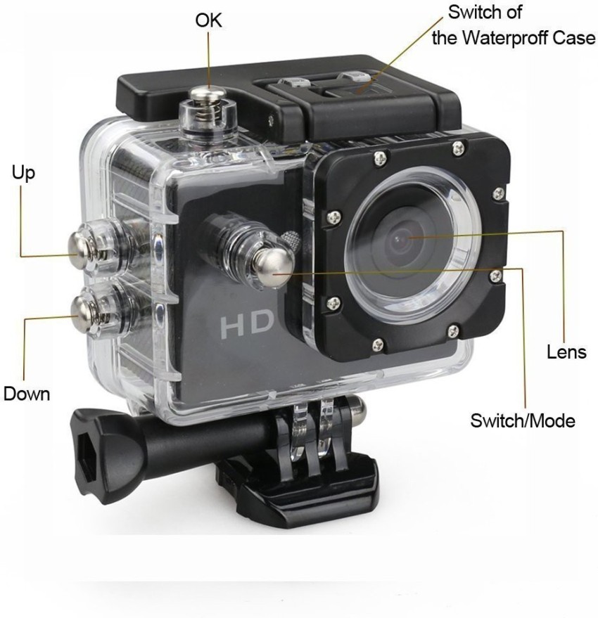 1080p hd action camera 30m waterproof camcorders sport