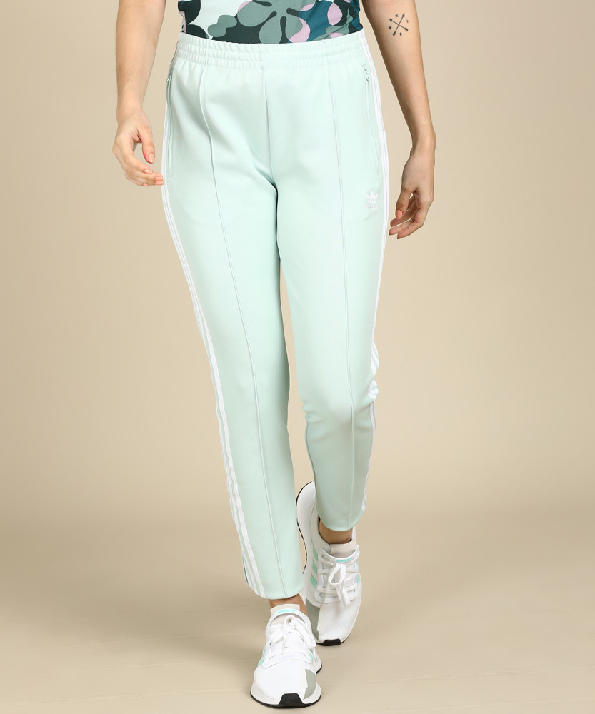 adidas sst track pants womens green