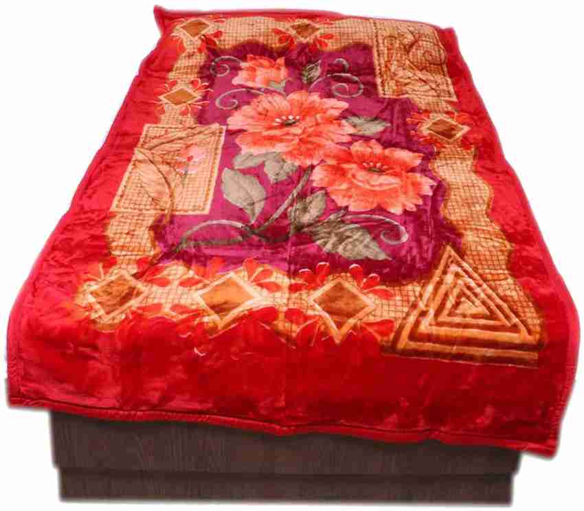 Abicon Floral Single Mink Blanket for Heavy Winter Buy Abicon
