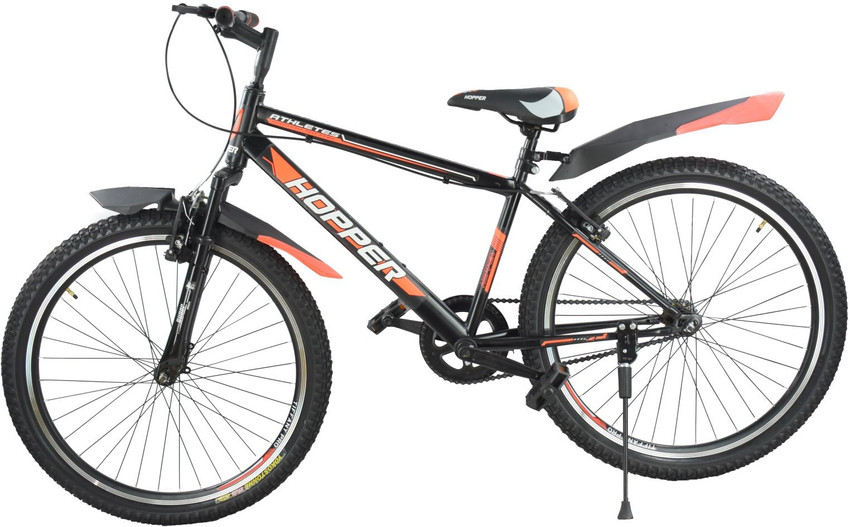 Mustang Hopper Athletes Bike For Adults Black Orange 26 T Mountain