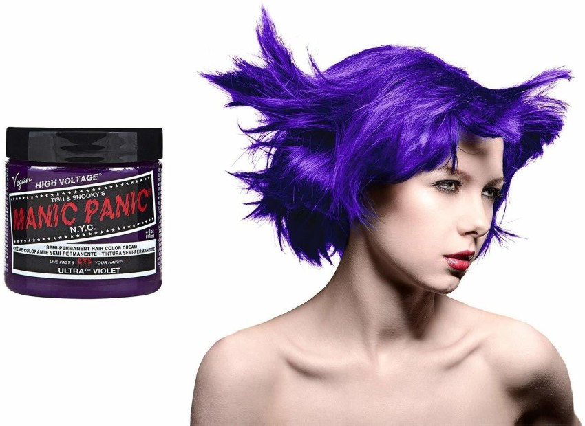 manic panic ultra violet on natural hair