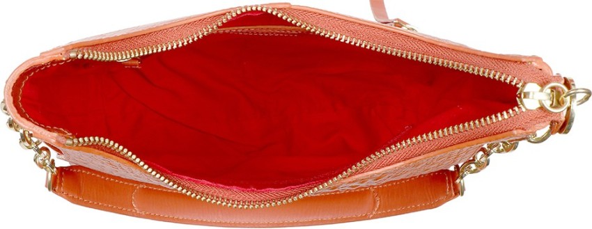 Buy Orange Charleston 03 Shoulder Bag Online - Hidesign