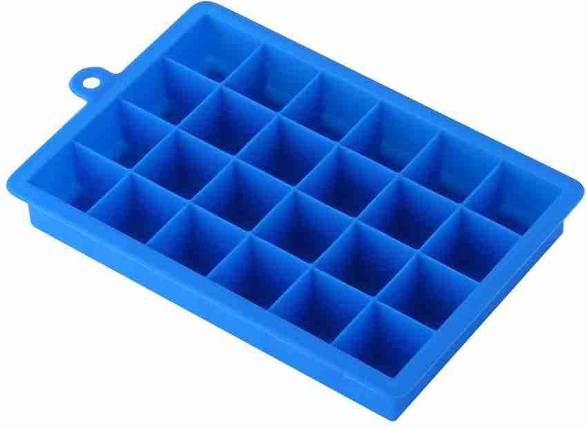 Silicone Ice Cube Trays 2 Pack - 24 Cavity Per Ice Tray - Flexible  Stackable Mini Cocktail Whiskey Ice Cube Mold Storage Containers