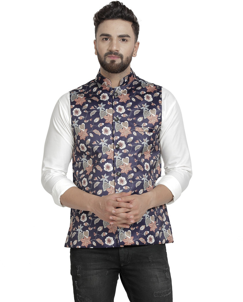 B BEN Sleeveless Printed Men Jacket