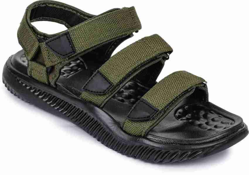 A HA By Liberty A HA STAMINA 4E Men Olive Sports Sandals