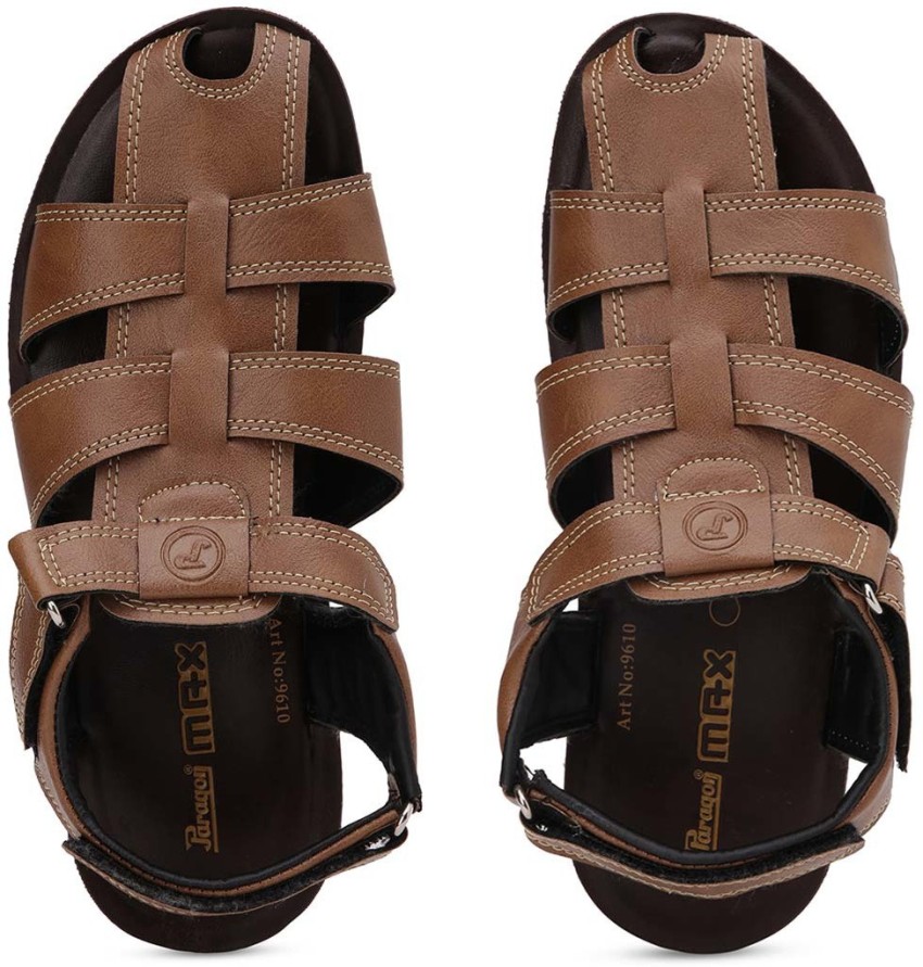 Paragon max store men's brown sandals