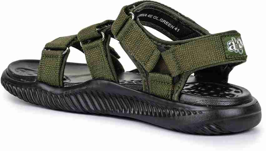 A HA By Liberty A HA STAMINA 4E Men Olive Sports Sandals