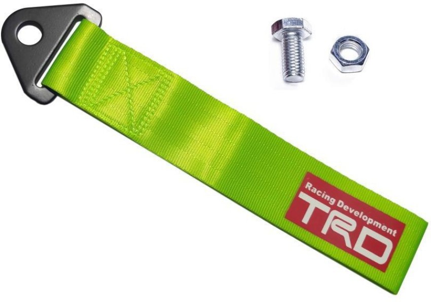 AutoRight TRD Tow Strap Universal Fit for Front or Rear Bumper