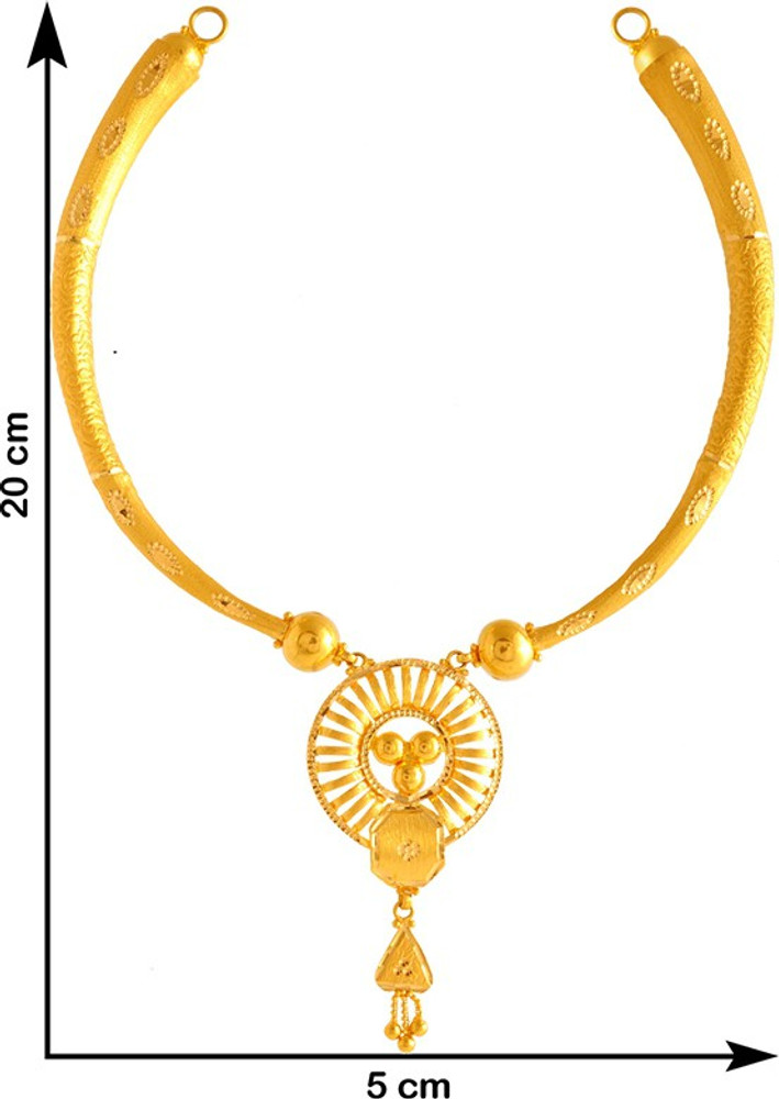 Choker necklace gold top pc chandra jewellers
