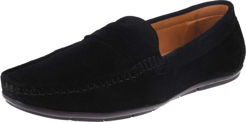 Mens black suede slip cheap on shoes