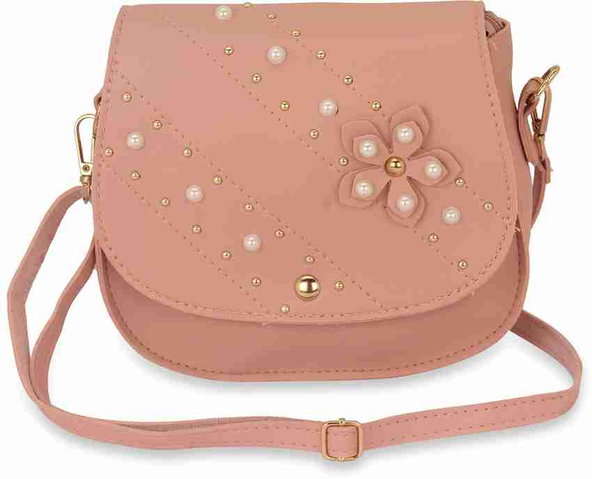 NFI essentials Pink Sling Bag Mini Sling Hand Bag for Teenage