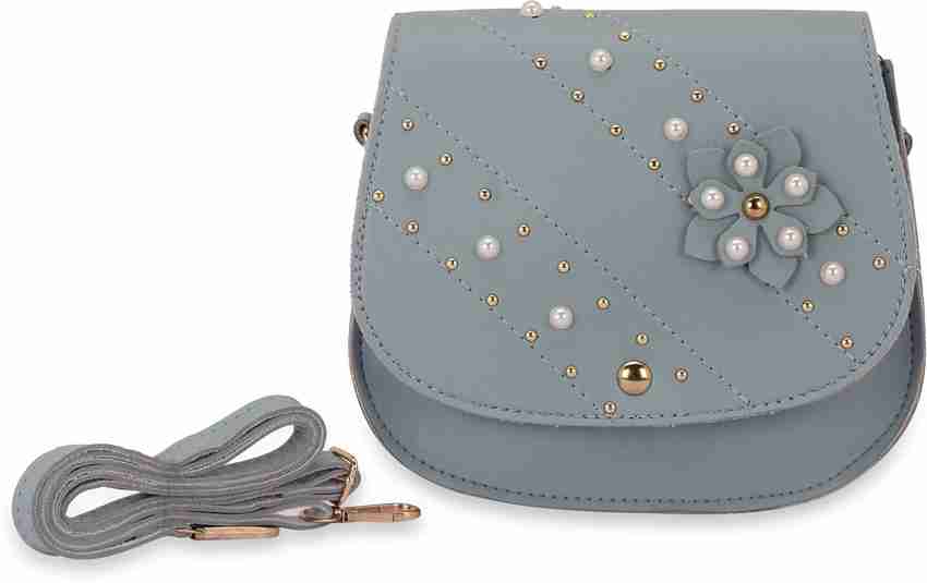 NFI essentials Blue Sling Bag Mini Sling Hand Bag for Teenage