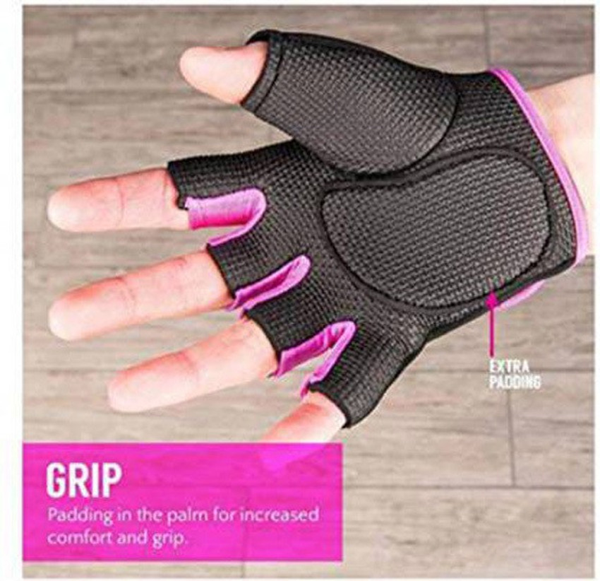 UWON Gym Gloves With Palm Support For Workout With Padded Grip Gym